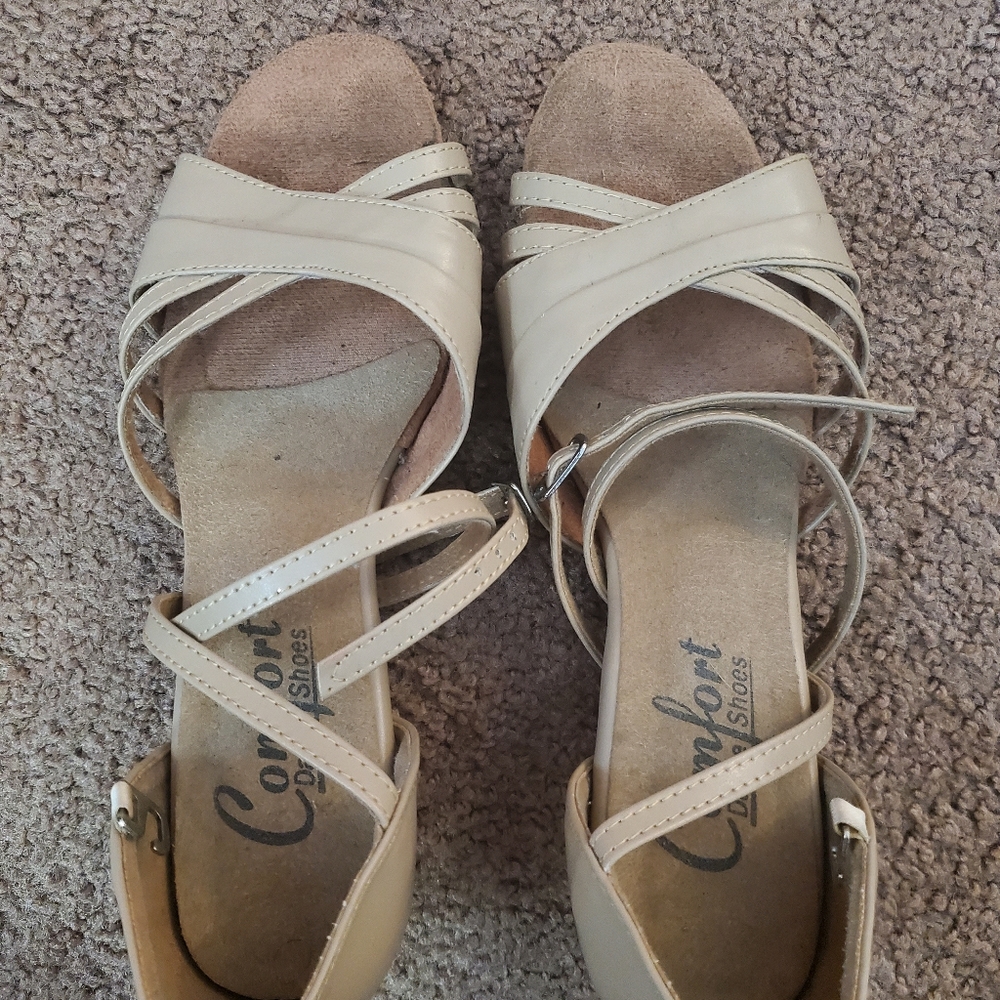 Comfort Dance Shoes 6.5 Swing/Shag Suede Bottom